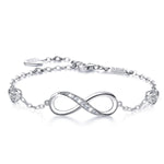 Pulsera Plata 925 Simbolo Amor Infinito