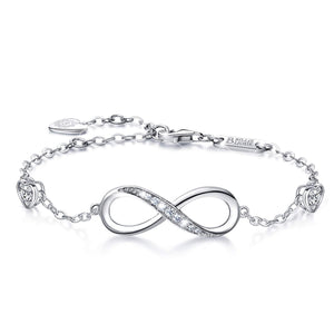 Pulsera Plata 925 Simbolo Amor Infinito