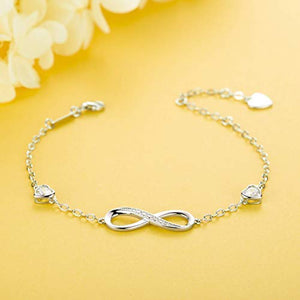 Pulsera Plata 925 Simbolo Amor Infinito